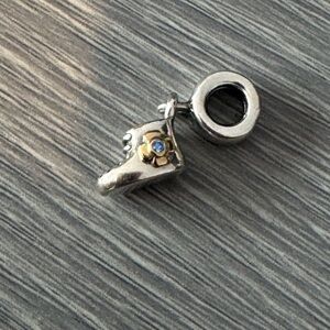 Pandora Silver and Gold baby boy charm